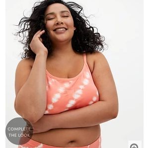 Torrid coral tie-dye lightly padded bralette